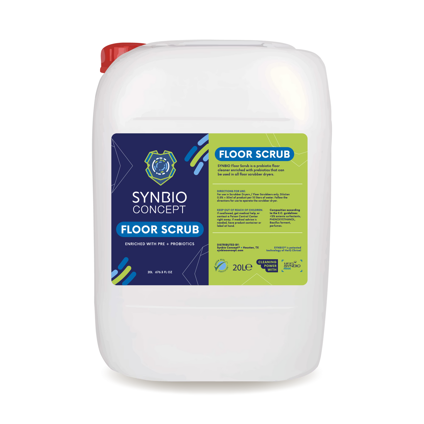 Synbiotic Floor Scrub (non-foaming) Cleaner with Pre & Probiotics - Synbio Concept