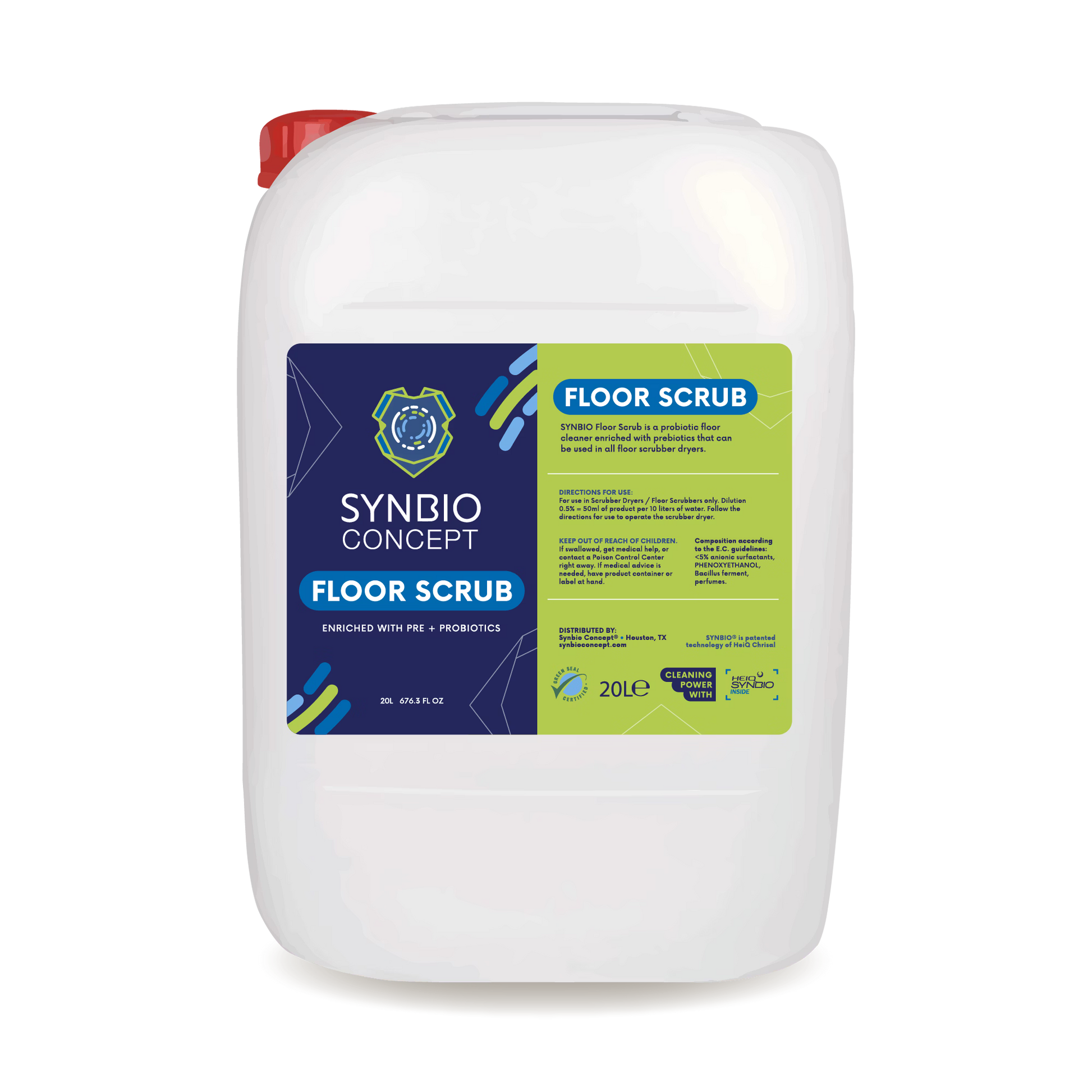 Synbiotic Floor Scrub (non-foaming) Cleaner with Pre & Probiotics - Synbio Concept